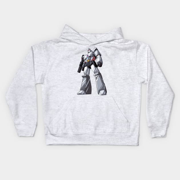 Mighty Megatron Kids Hoodie by tabslabred